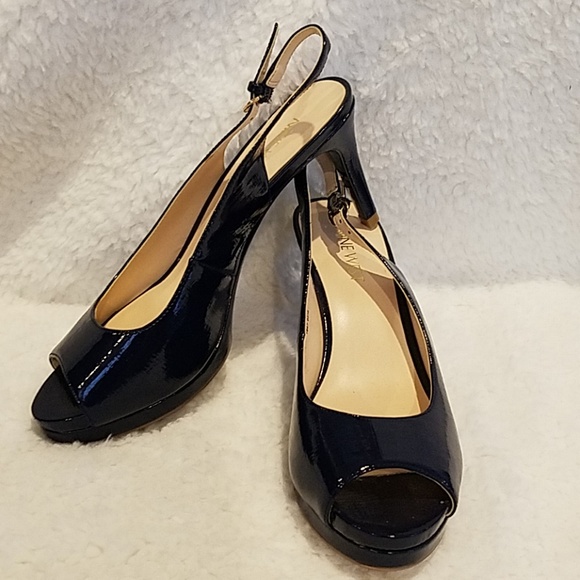 navy slingbacks